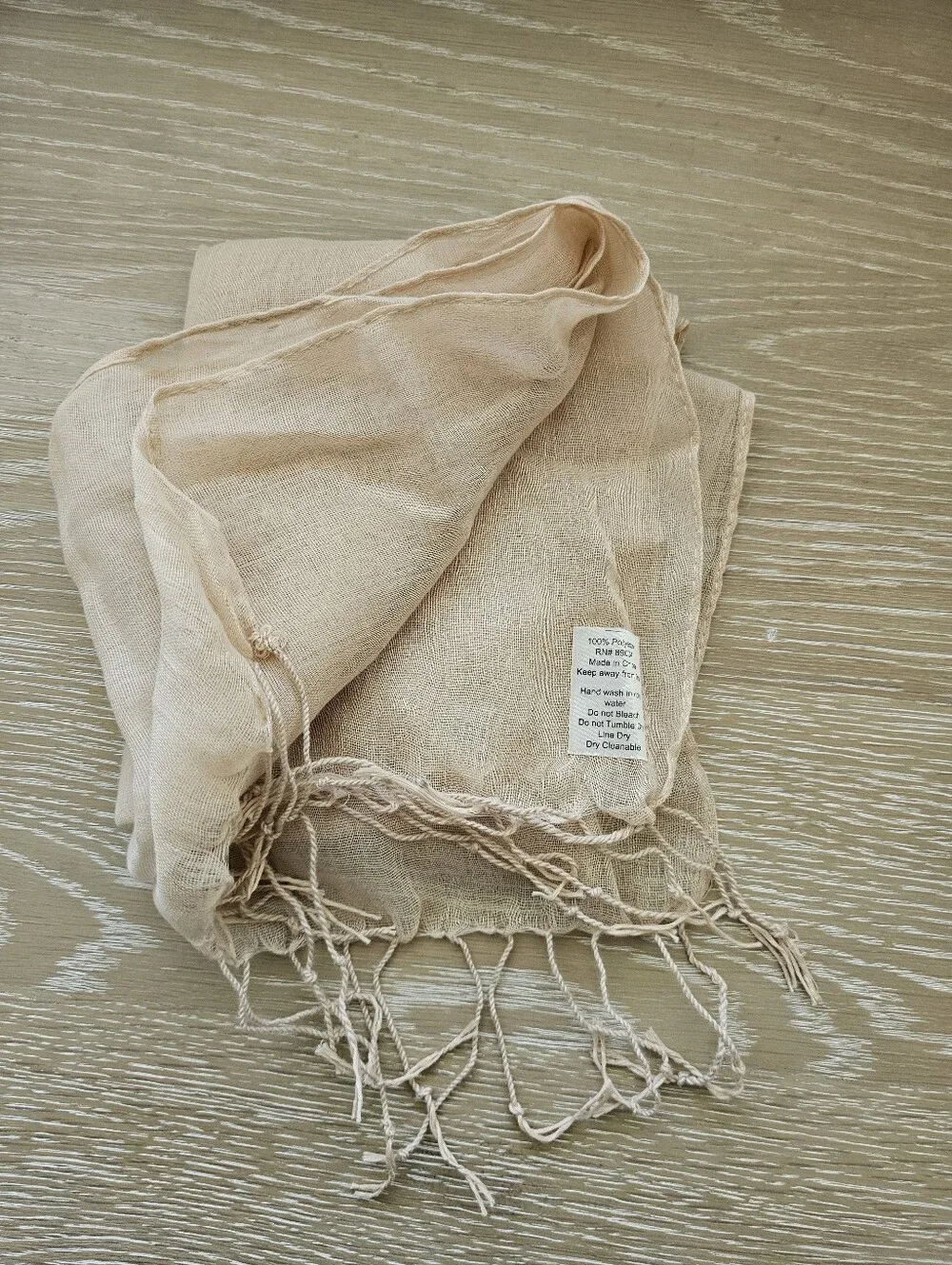 Vintage sheer beige